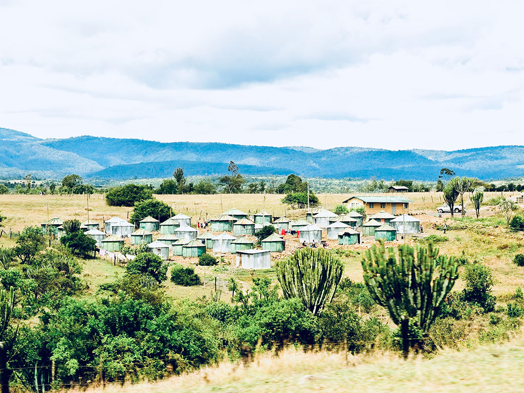 A village landscape in Sub-Saharan Africa